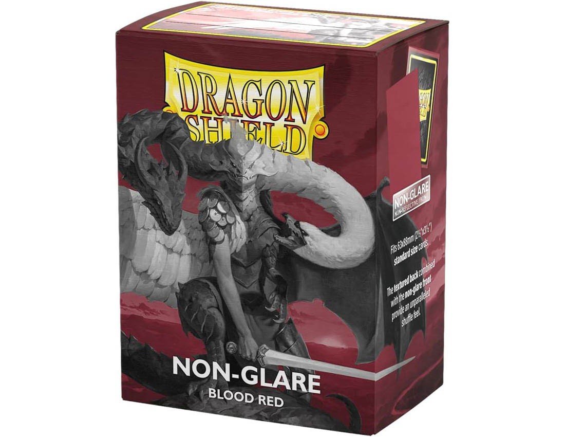 【ドラゴンシールド】AT-11824 スタンダードサイズMatte - Non-Glare - Blood Red